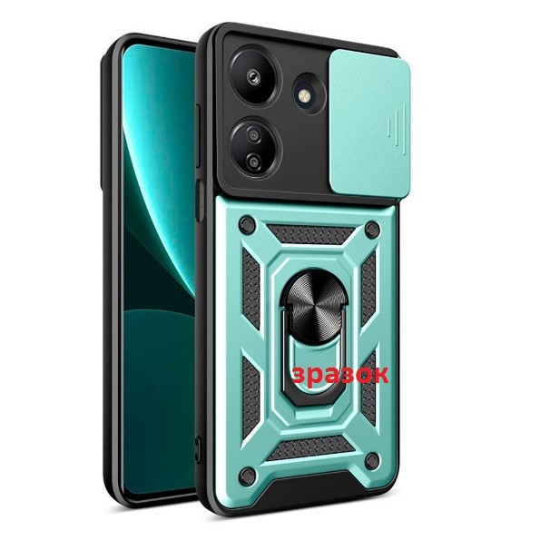 Накладка Camshield Serge Ring for Magnet для Xiaomi Redmi 13C/Poco C65 (Зелена)-0