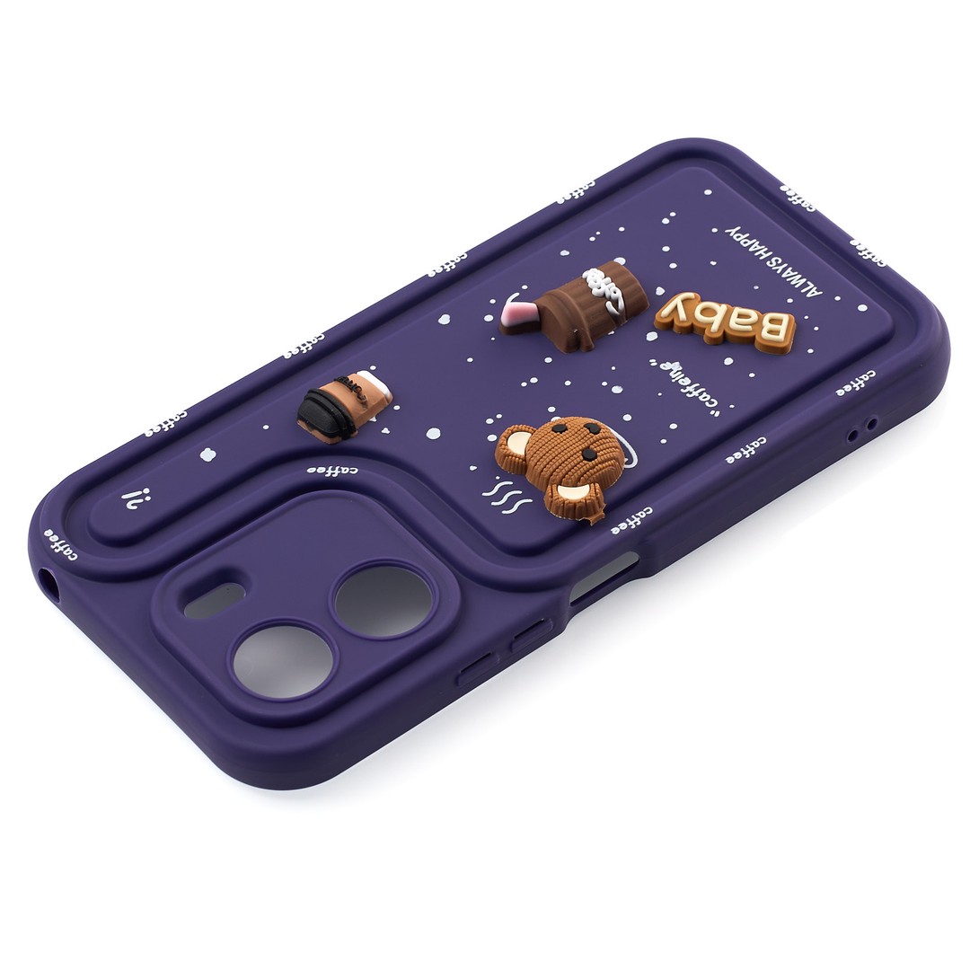 Чохол Pretty Toys для Xiaomi Redmi 13C / Poco C65 (Purple/baby)-1