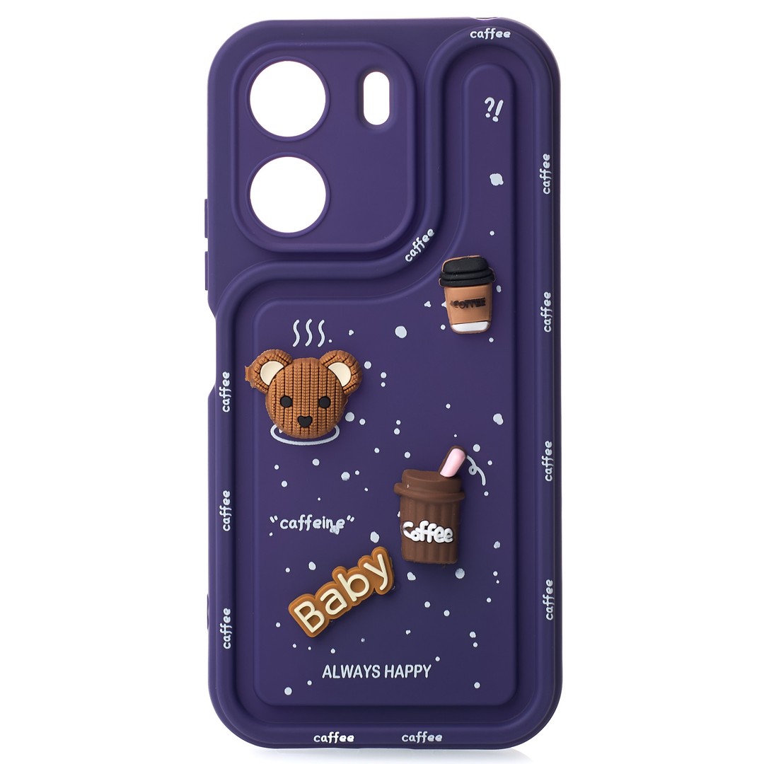 Чохол Pretty Toys для Xiaomi Redmi 13C / Poco C65 (Purple/baby)-0