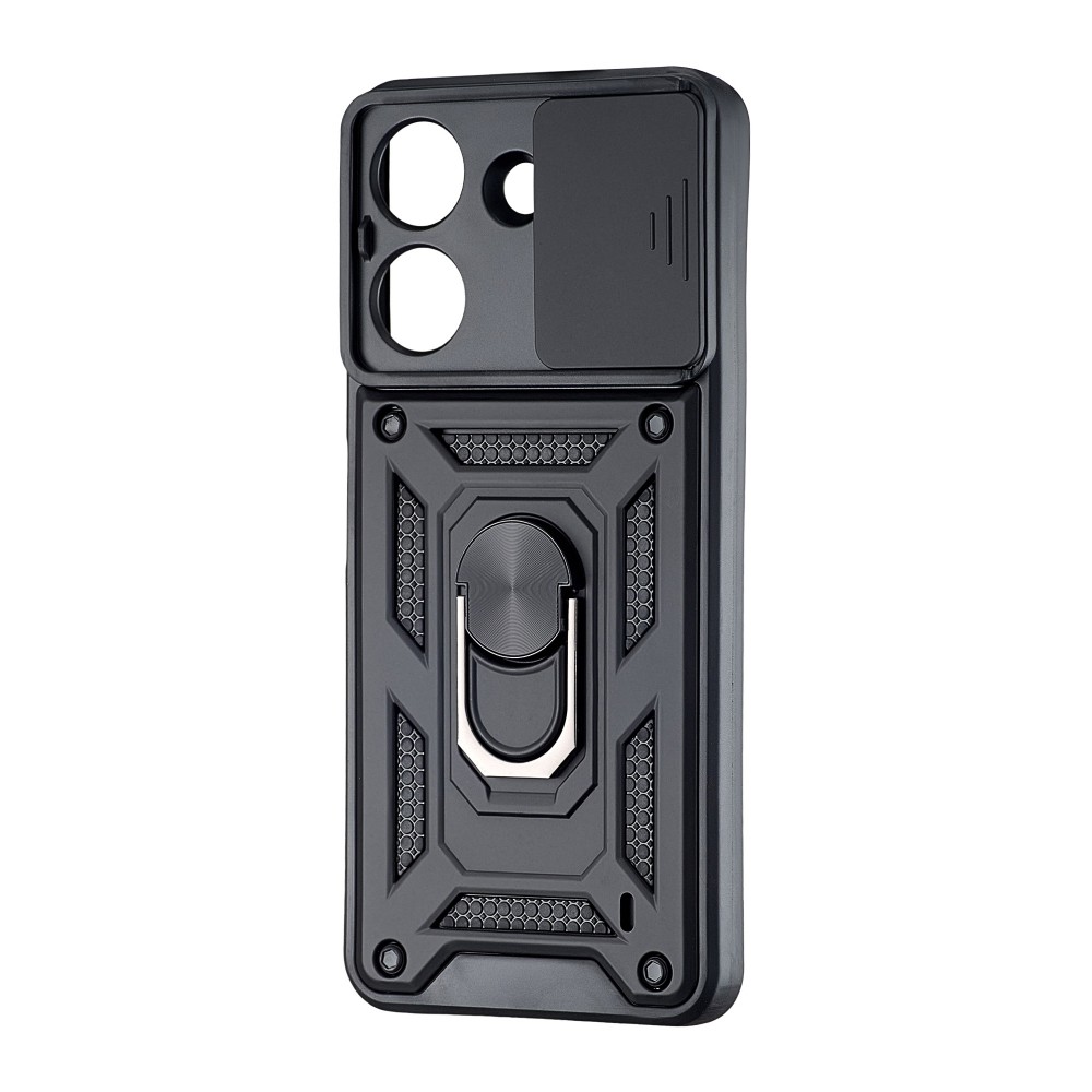 Накладка Camshield Serge Ring для Xiaomi Redmi 13C 4G/Poco C65 4G Чорна-0