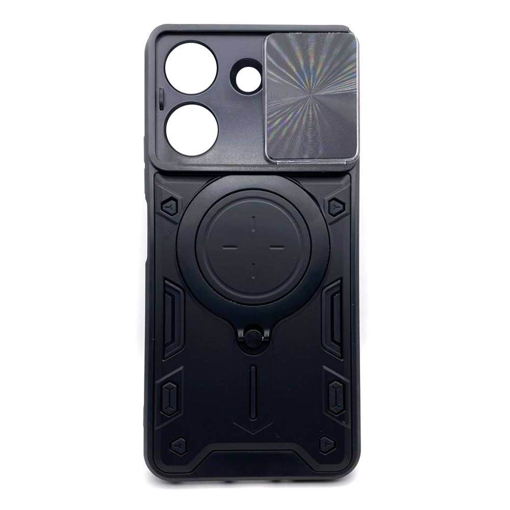 Чохол Protective Stand Case для Xiaomi Redmi 13C/Poco C65 (Black)-0