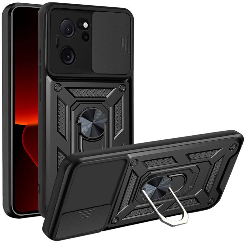 Накладка Camshield Serge Ring для Xiaomi 13T/ 13T Pro Чорна-0