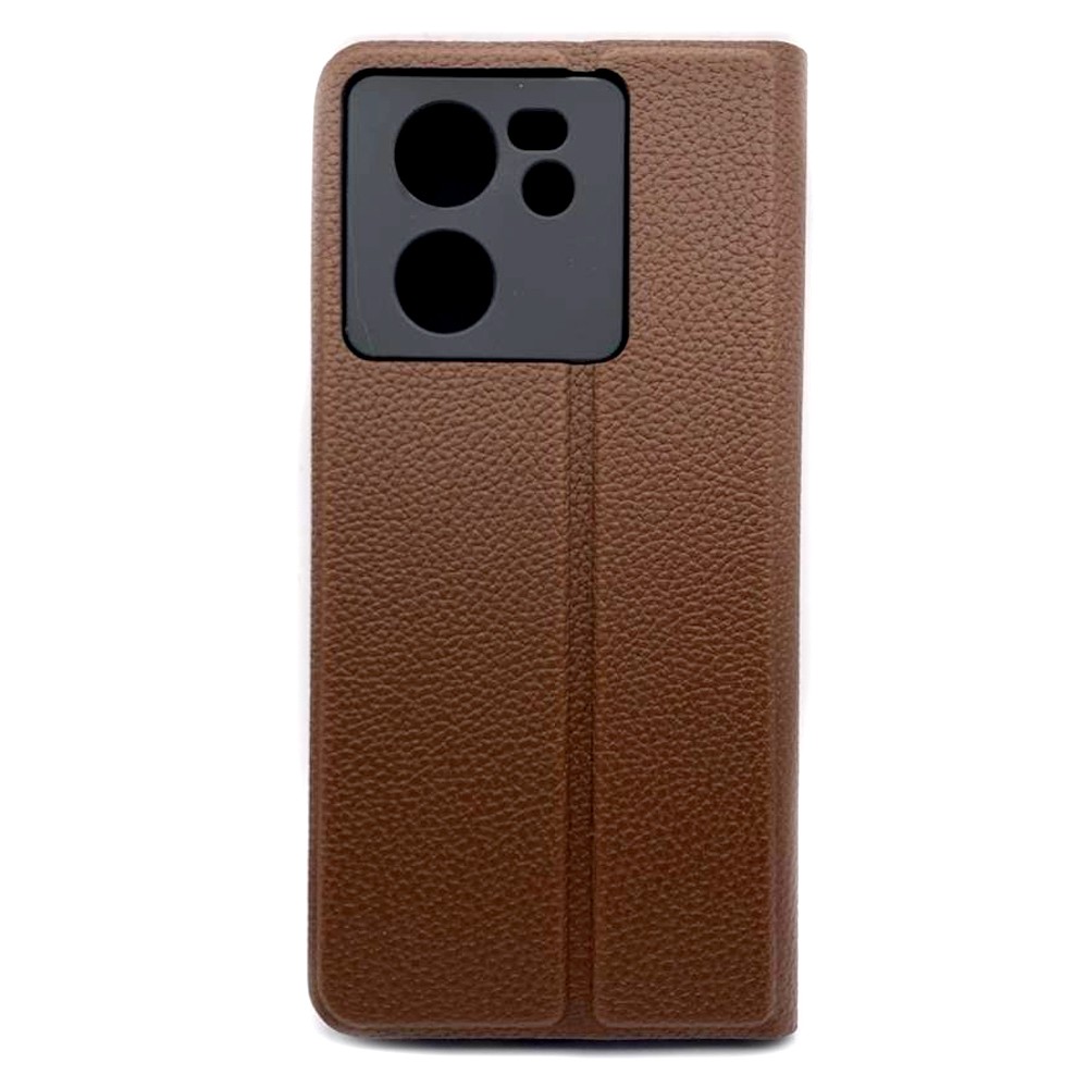 Книжка Leather Flip case для Xiaomi 13T/13T Pro (Brown)-1