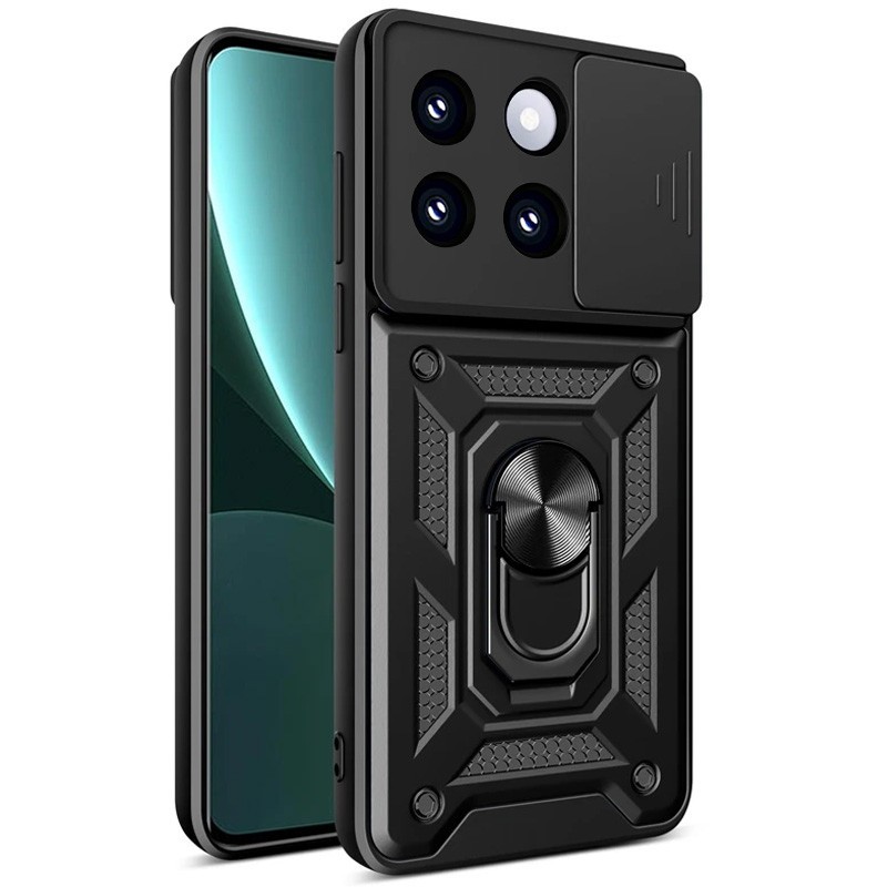Накладка Camshield Serge Ring для Xiaomi 14 Чорний-0