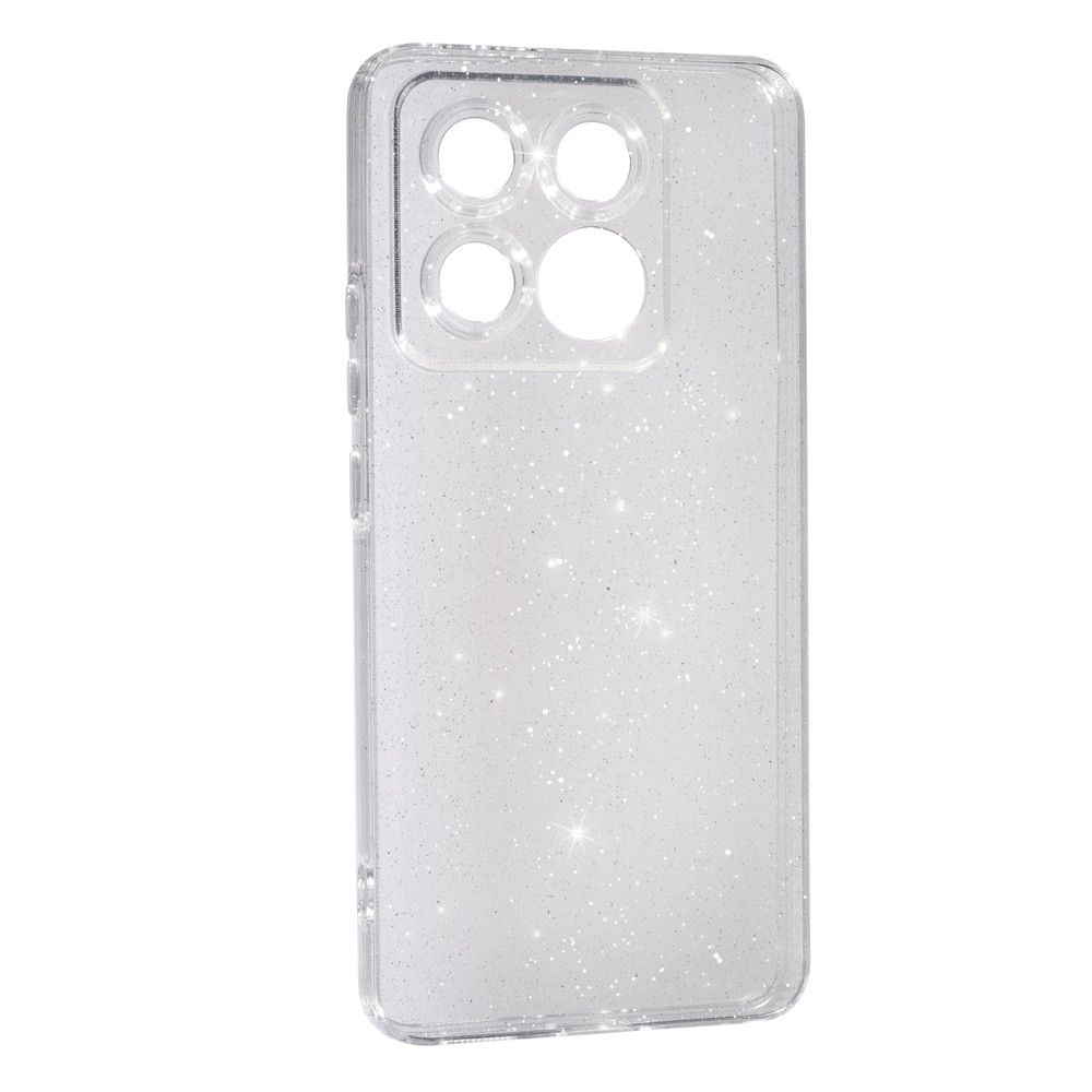 Накладка Molan Cano Glossy Jelly для Xiaomi 14T прозорий з блисківками-0