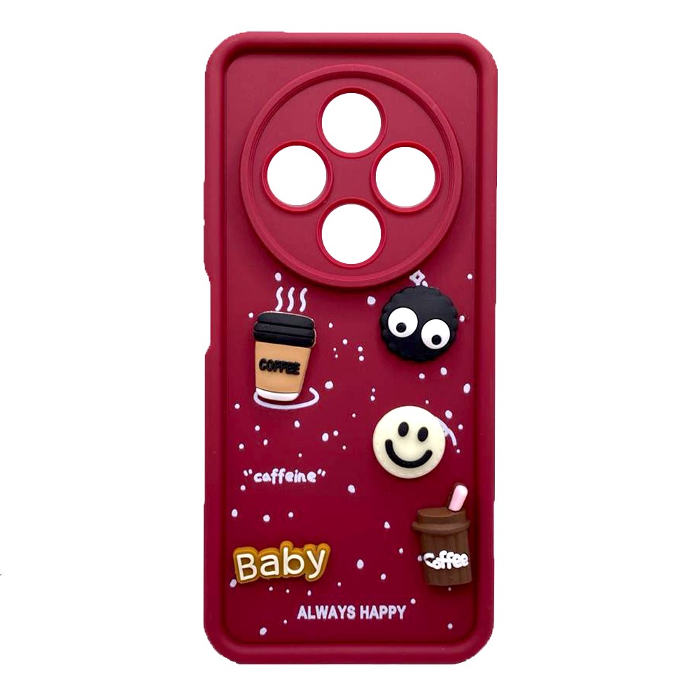 Чохол Pretty Toys для Xiaomi Redmi 14C/Poco C75 (Red/Always Happy)-0