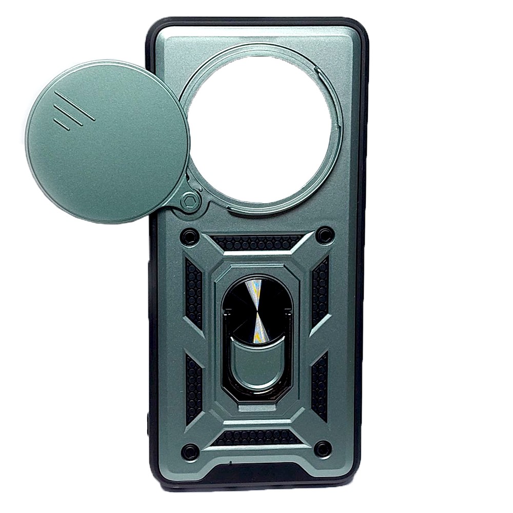 Накладка Camshield Serge Ring для Xiaomi Redmi 14C/Poco C75 (Зелена)-1
