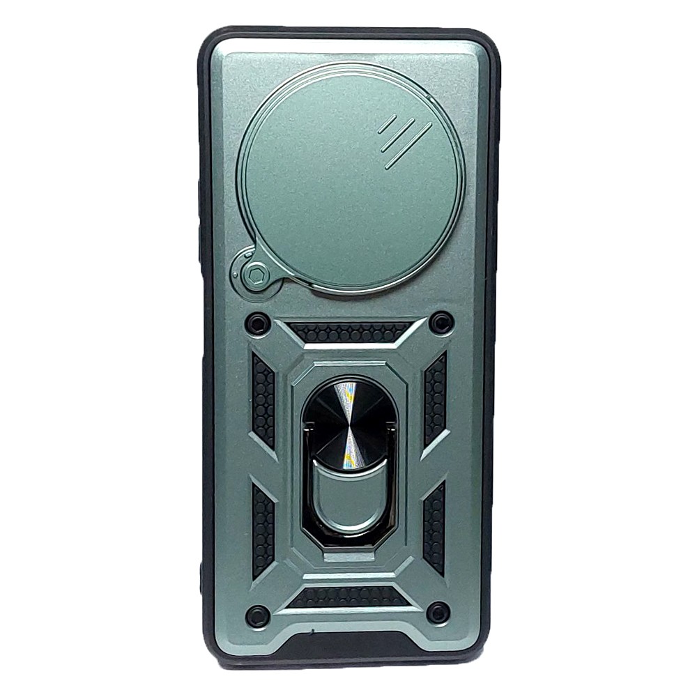 Накладка Camshield Serge Ring для Xiaomi Redmi 14C/Poco C75 (Зелена)-0