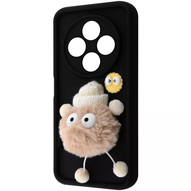 Чохол Pretty Toys для Xiaomi Redmi 14C / Poco C75 (black/fluffy white)-0
