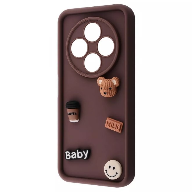 Чохол Pretty Toys для Xiaomi Redmi 14C 4G/Poco C75 (Brown/Baby milk)-0