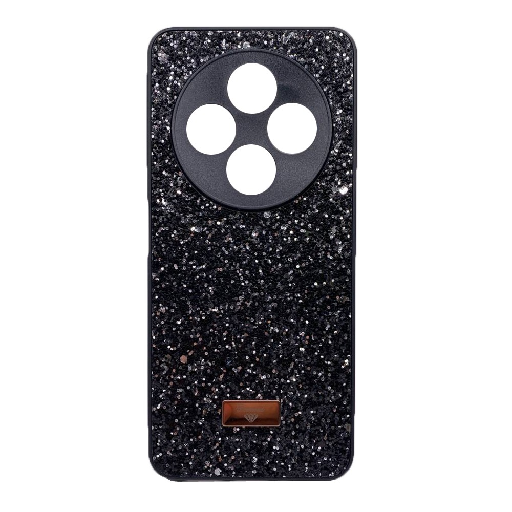 Накладка Bling Grainy Diamond Separate Camera для Xiaomi Redmi 14C/Poco C75  (Чорна)-0