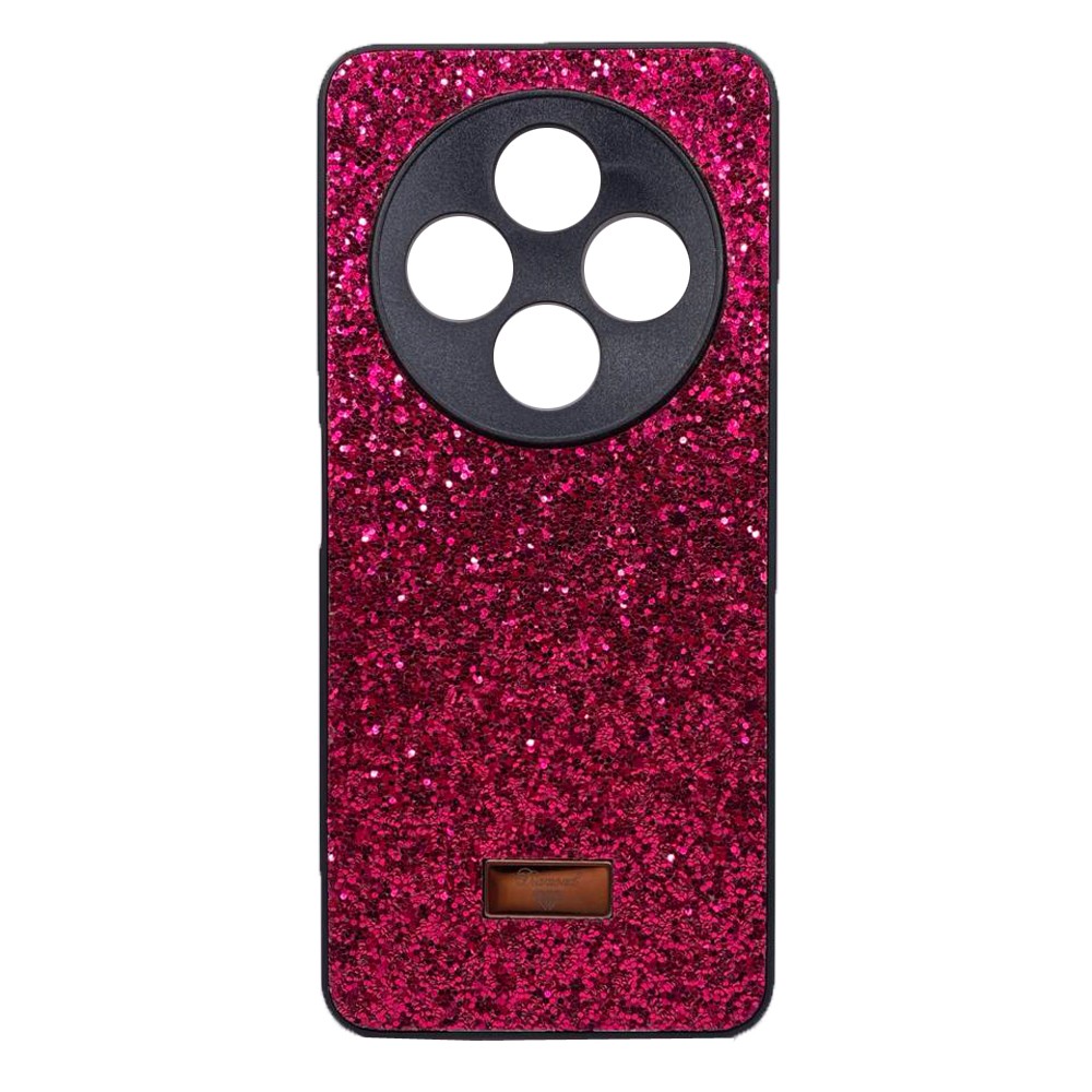 Накладка Bling Grainy Diamond Separate Camera для Xiaomi Redmi 14C/Poco C75 (Малинова)-0