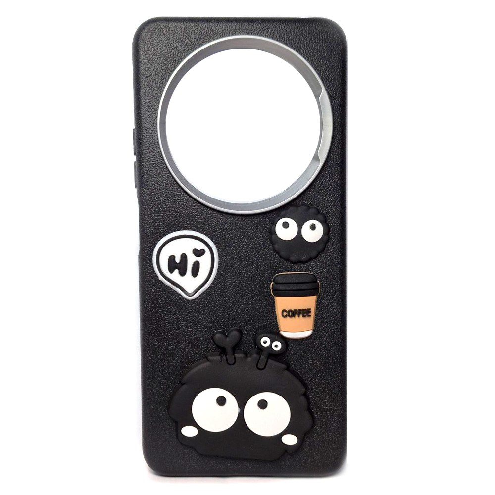 Чохол Leather Toys для Xiaomi Redmi 14C / Redmi A4 / Poco C75 (Monster eyes / Black)-0