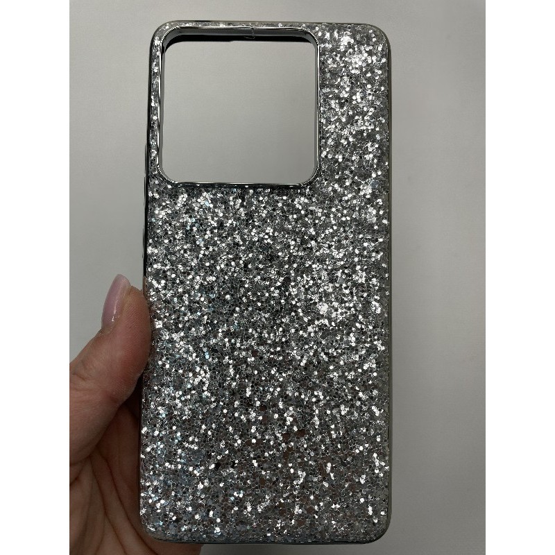 Чохол SEQUIN для Xiaomi Redmi Note 13 4G паєтки срібні-0