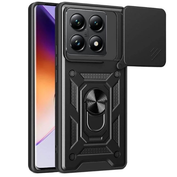 Накладка Camshield Serge Ring для Xiaomi 14T Чорний-0