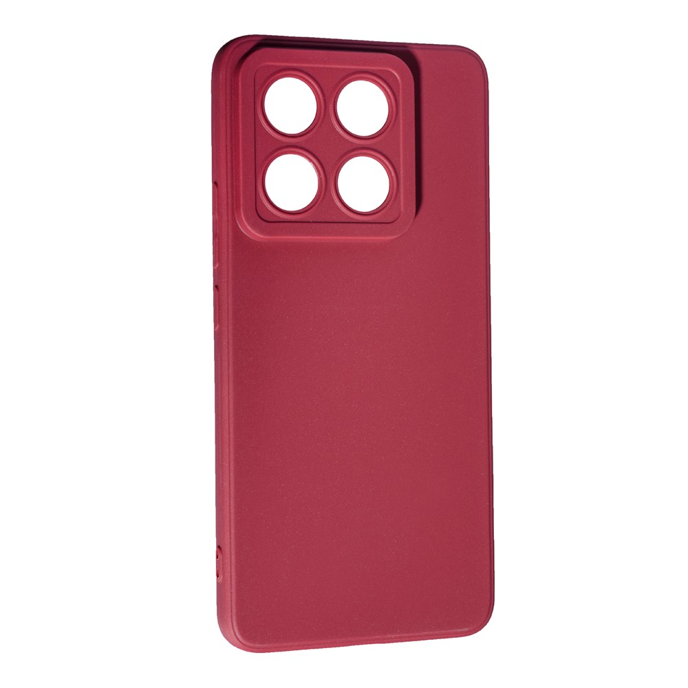 Чохол SMTT для Xiaomi 14T Pro силіконовий бордовий-0