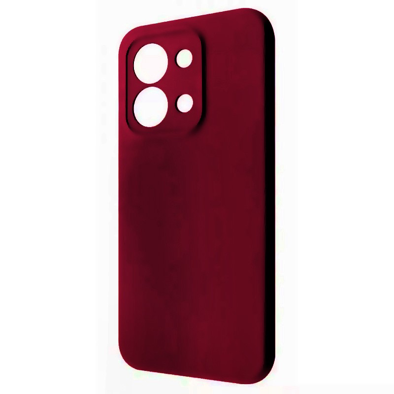 Чохол GETMAN Liquid Silk Full Camera для Xiaomi Redmi 15C (Europe version) Бордовий-0