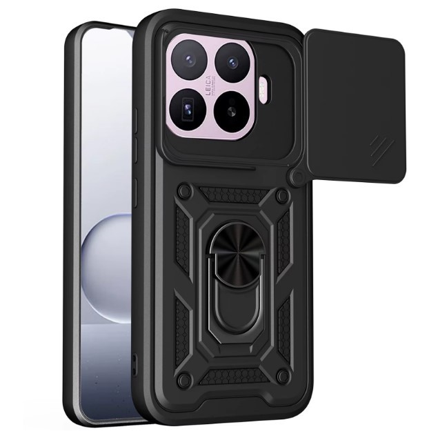 Накладка Camshield Serge Ring for Magnet для Xiaomi 17T Pro (Чорна)-0