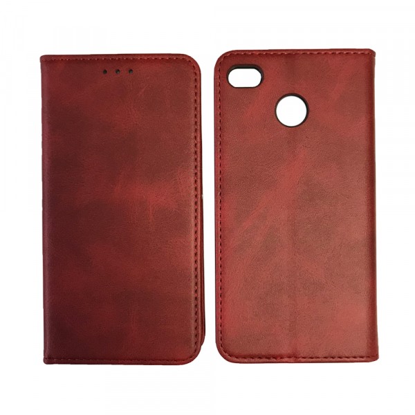Книжка Black TPU Magnet для Xiaomi Redmi 4X червона-0