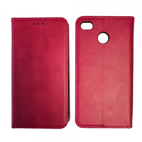 Книжка Black TPU Magnet для Xiaomi Redmi 4X рожева-0