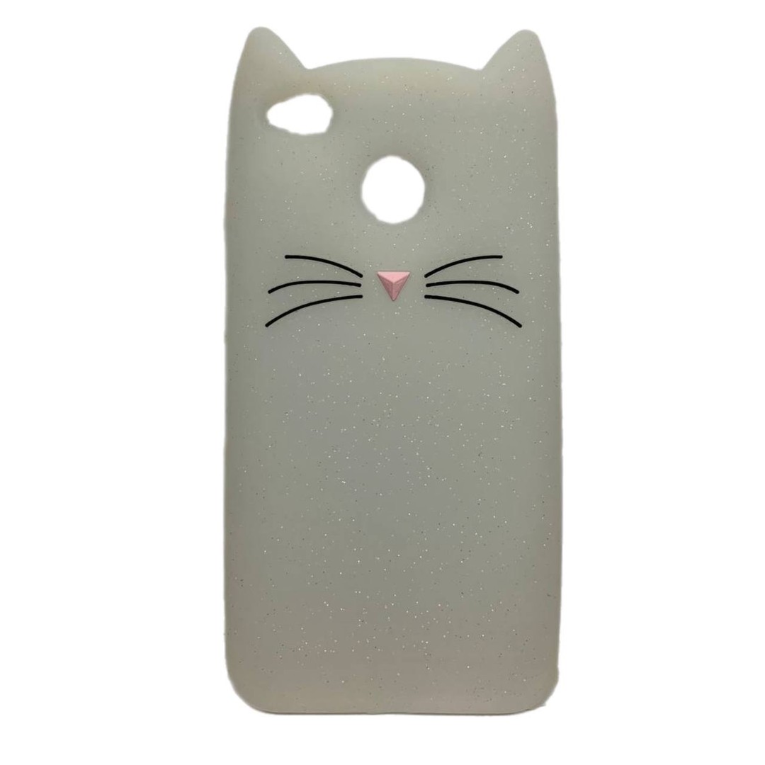 Накладка 3D Cat для Xiaomi Redmi 4x біла-0