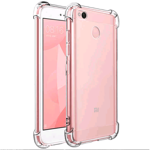 Накладка WHD для Xiaomi Redmi 4X протиударна прозора силіконова-0