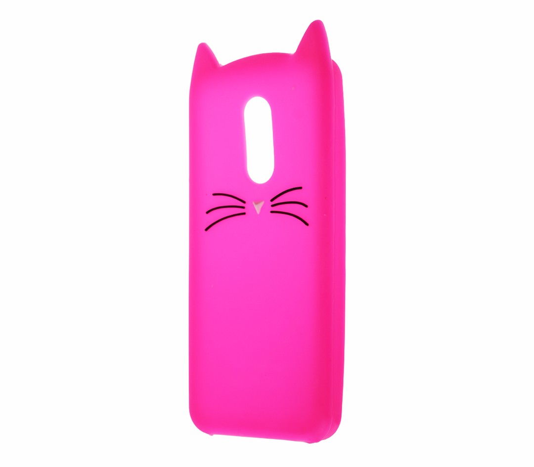 Накладка CAT 3D для Xiaomi Redmi 5 малинова-0