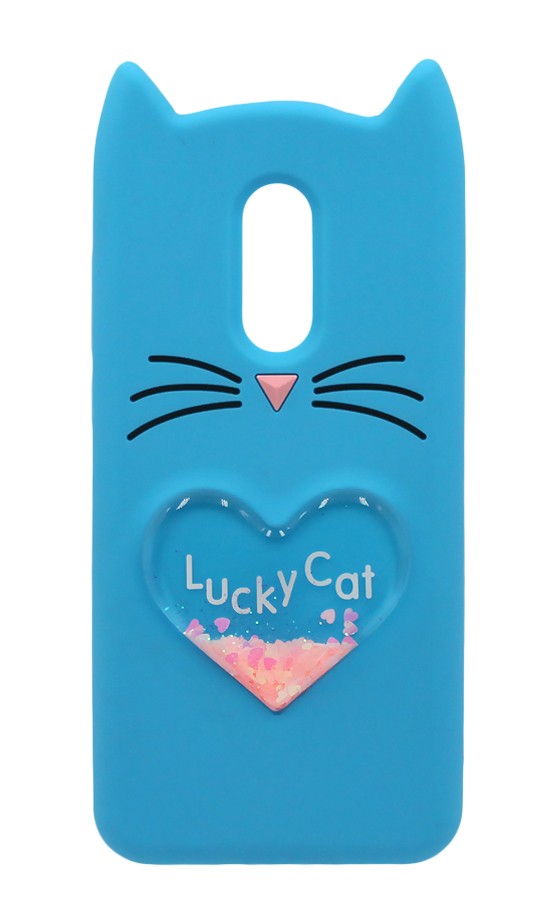 Накладка Cat 3D Heart для Xiaomi Redmi 5 Plus блакитна-0