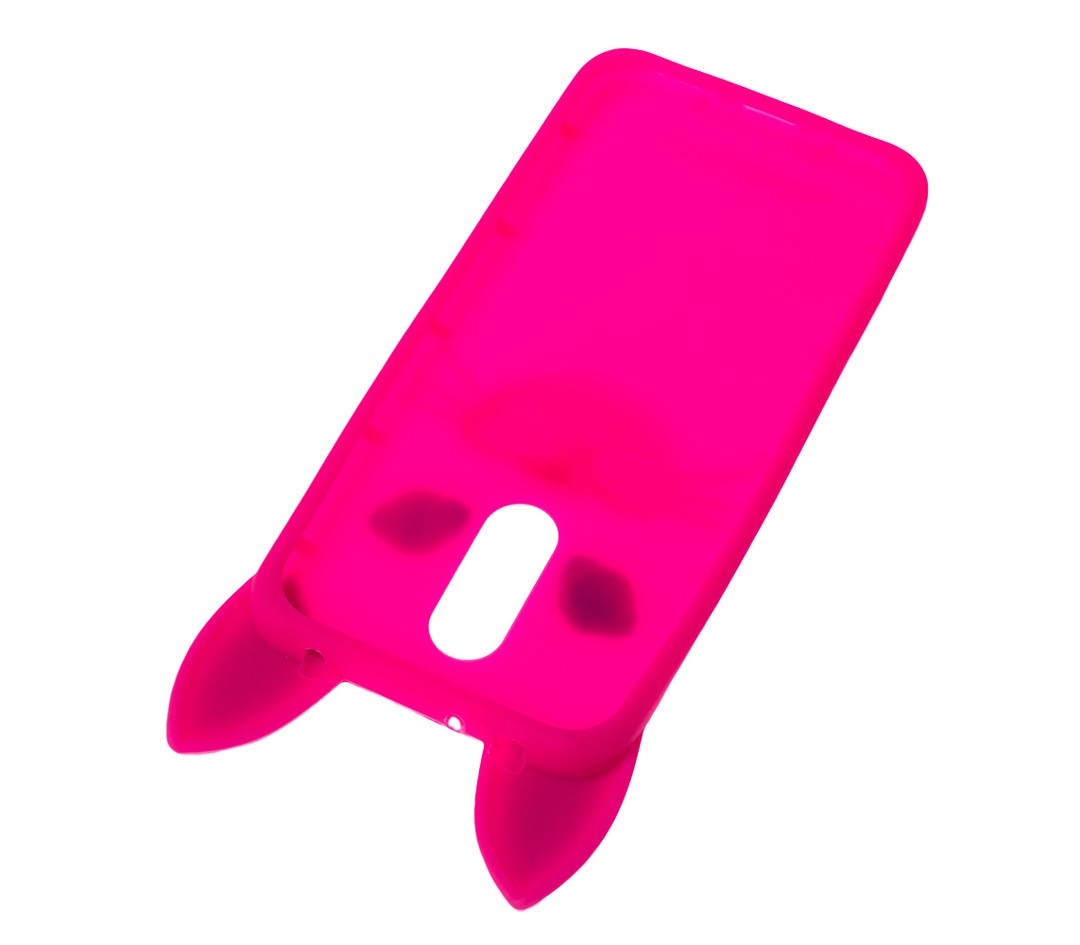 Накладка Cat 3D Xiaomi Redmi 5 Plus яскраво-рожева-2