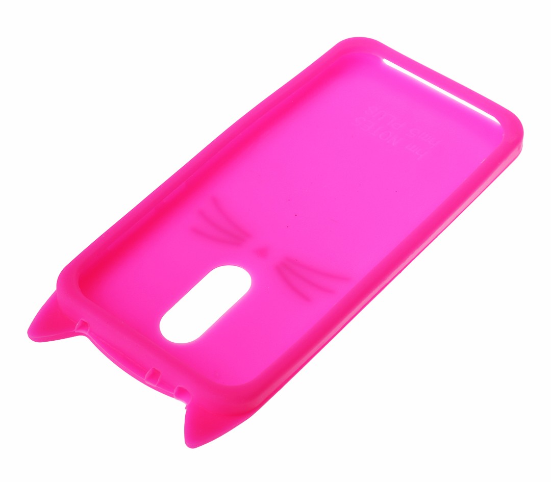 Накладка Cat 3D Xiaomi Redmi 5 Plus яскраво-рожева-3