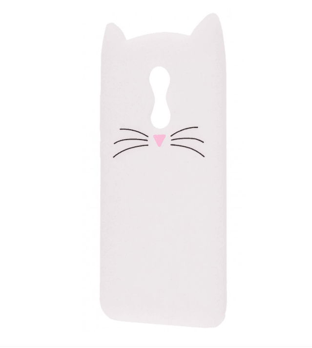 Накладка 3D Cat для Xiaomi Redmi 5 Plus біла-0