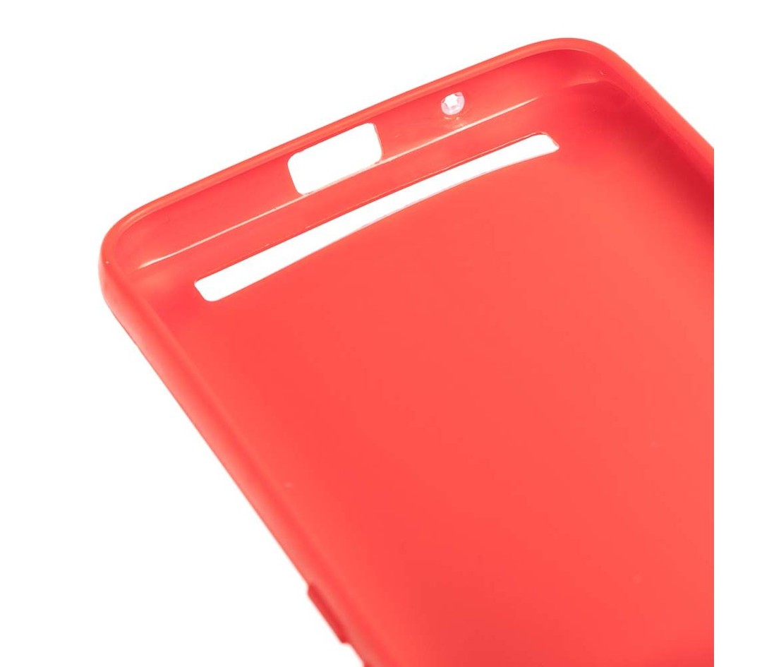 Накладка  Carbon line для Xiaomi Redmi 5A  чевоний силікон-2