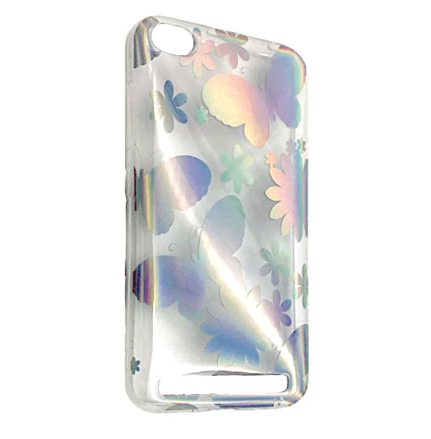 Чохол-накладка Rainbow Silicone для Xiaomi Redmi 5a Метелики-0