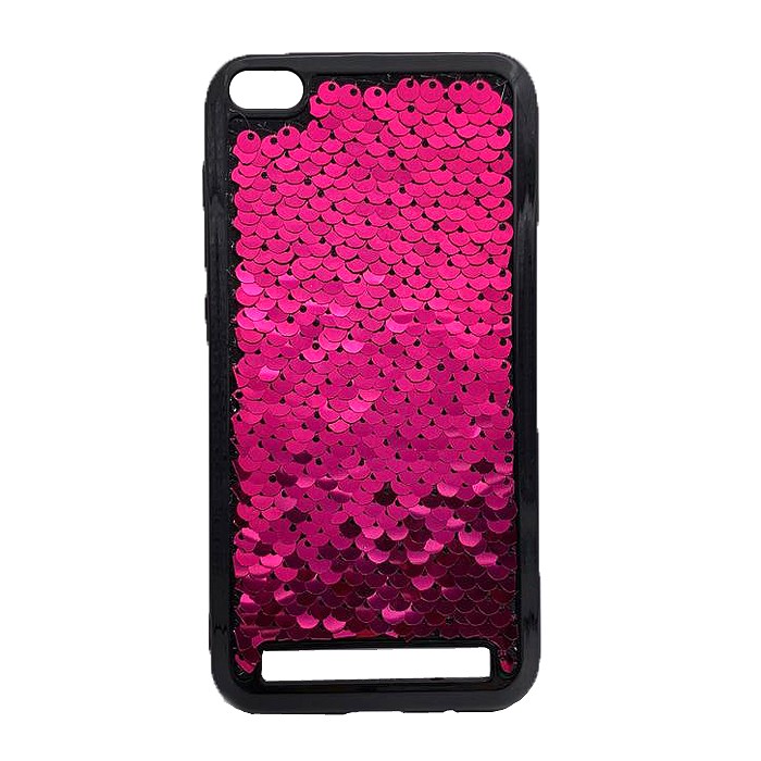 Накладка Sequins для Xiaomi Redmi 5a малинова-0