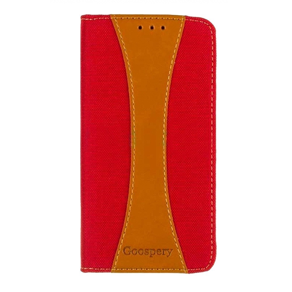 Книжка Goospery Canvas для Xiaomi Redmi 5a червона-0