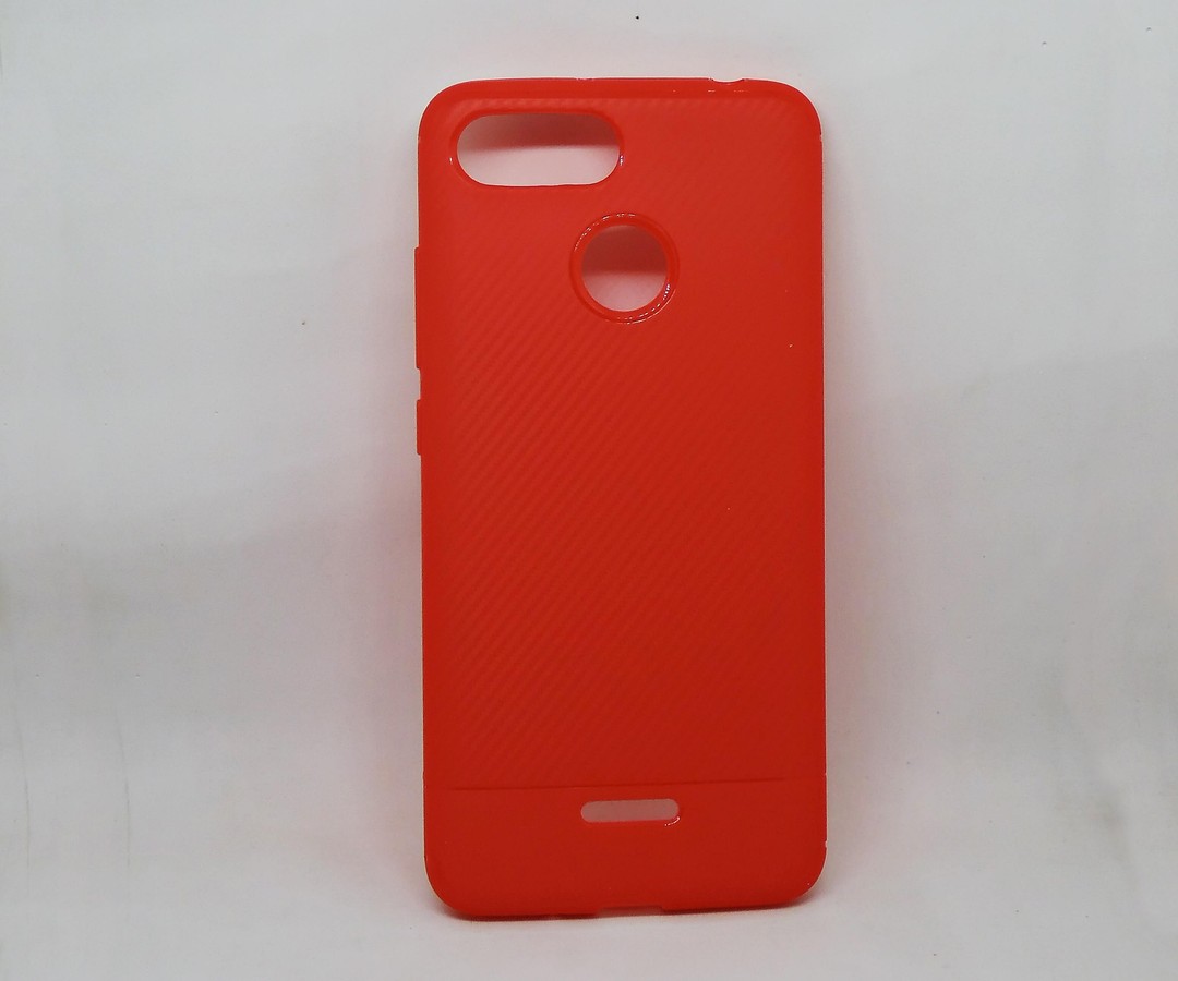 Накладка Strong для Xiaomi Redmi 6  чевоний силікон-0