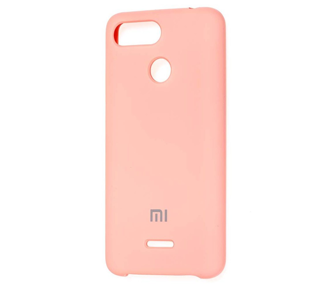Накладка Silicone Case Premium для Xiaomi Redmi 6 (Pink)-0