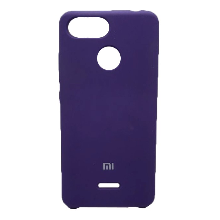 Накладка Silicone Case Premium для Xiaomi Redmi 6 (Ultra Violet)-0