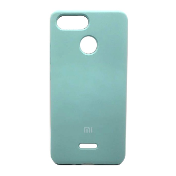 Накладка Silicone Case Premium для Xiaomi Redmi 6 (Turquoise)-0