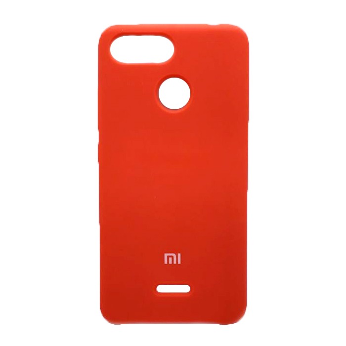 Накладка Silicone Case Premium для Xiaomi Redmi 6 (Red)-0