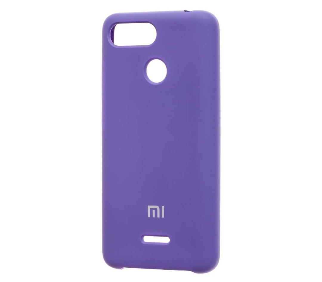Накладка Silicone Case Premium для Xiaomi Redmi 6 (Plum)-0