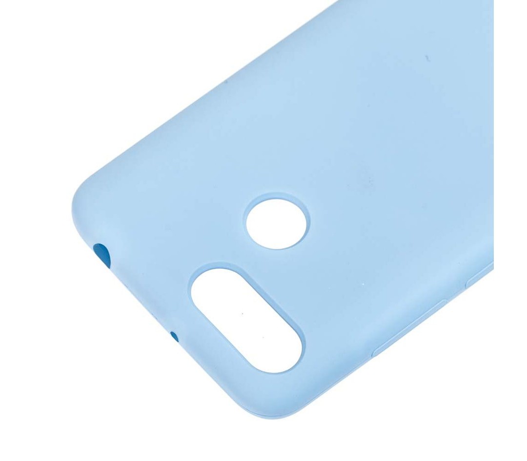Накладка Silicone Case Premium для Xiaomi Redmi 6  (Lilac Cream)-1