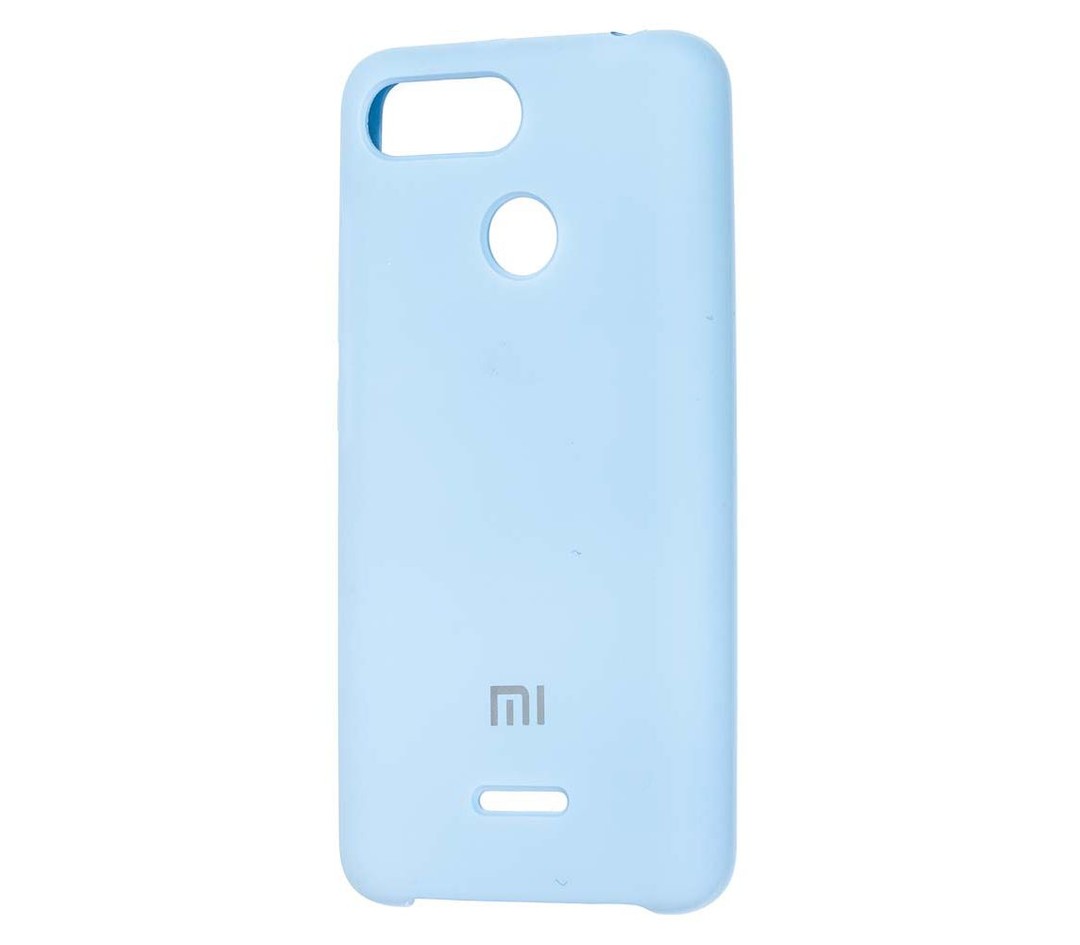 Накладка Silicone Case Premium для Xiaomi Redmi 6  (Lilac Cream)-0