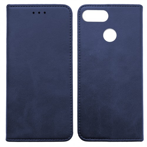 Книжка Black TPU Magnet для Xiaomi Redmi 6 Синя-0