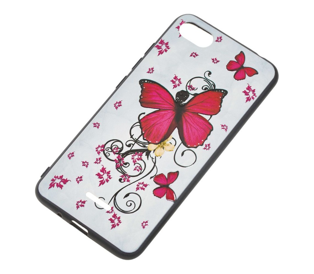 Накладка Flowers для Xiaomi Redmi 6 Метелик-1
