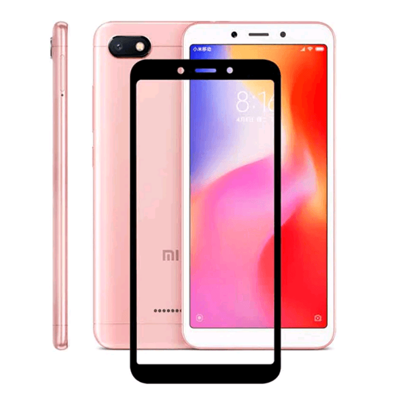Захисне скло Full Glue PREMIUM Xiaomi Redmi 6/6a black-0