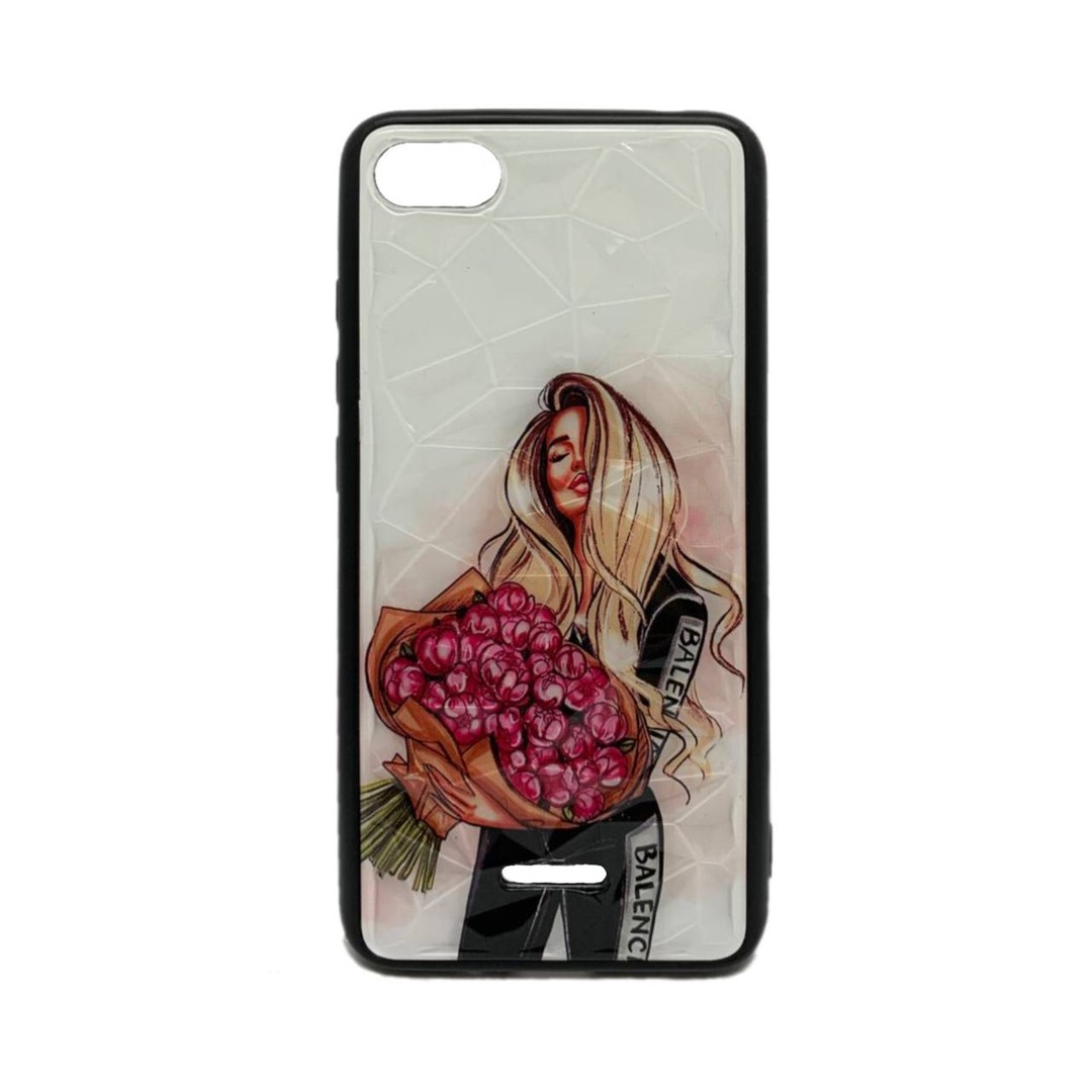 Накладка Ladies для Xiaomi Redmi 6a Дівчина з трояндами-0