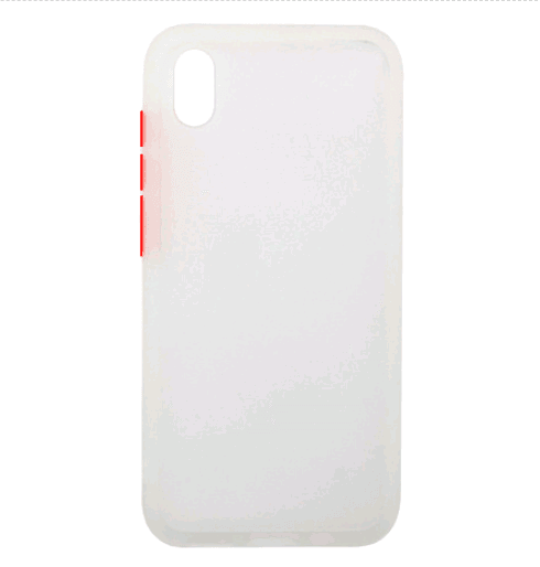 Накладка Totu Gingle для Xiaomi Redmi 7A білий з червоними кнопками-0