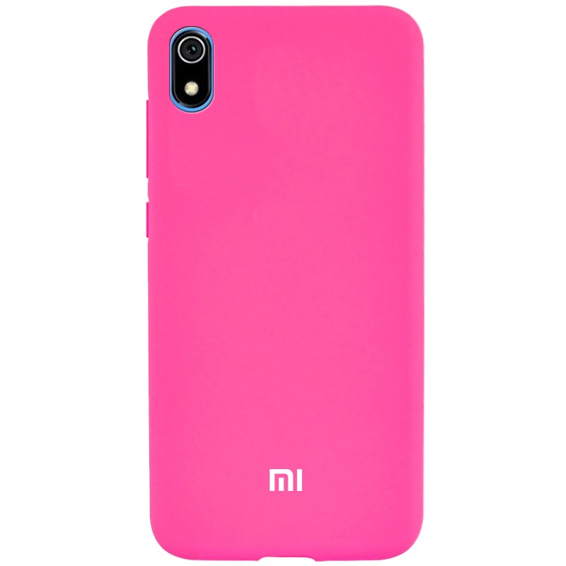 Накладка Silicone Cover Full Protective для Xiaomi Redmi 7A Hot Pink-0