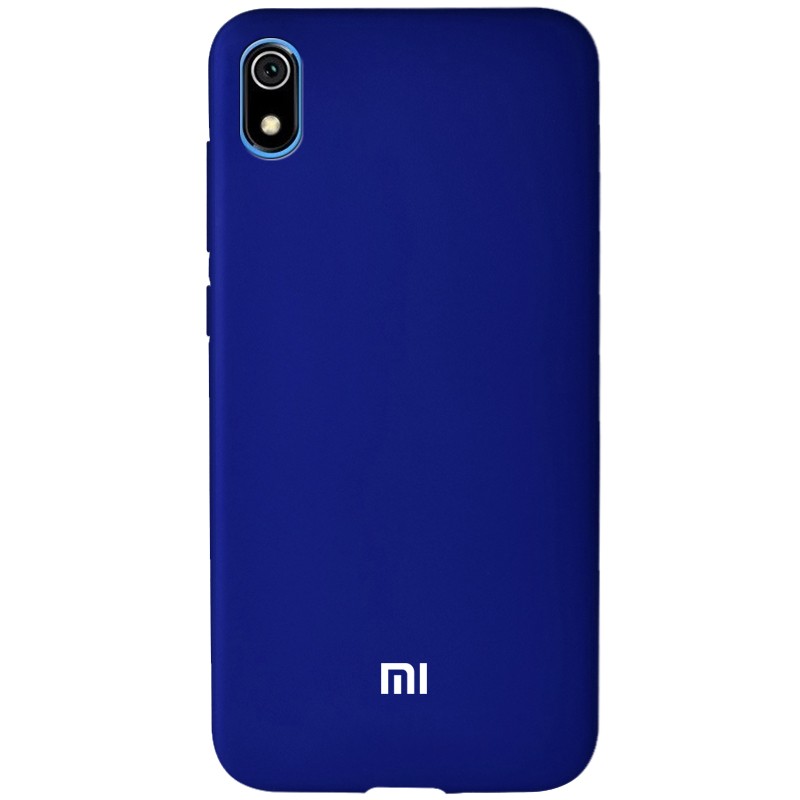 Накладка Silicone Cover Full Protective для Xiaomi Redmi 7A  Navy Blue-0
